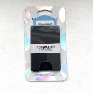 Black Popwallet for phone